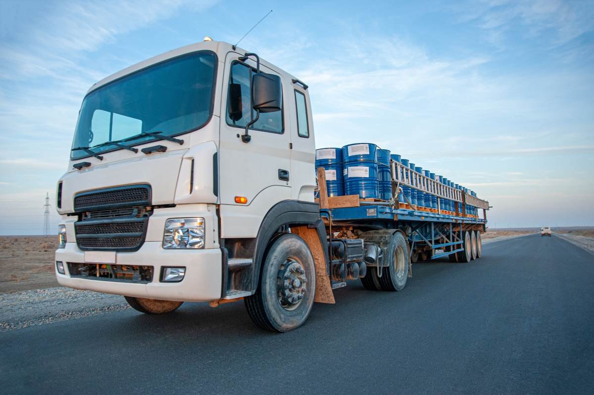 huge-heavy-duty-truck-on-the-empty-road